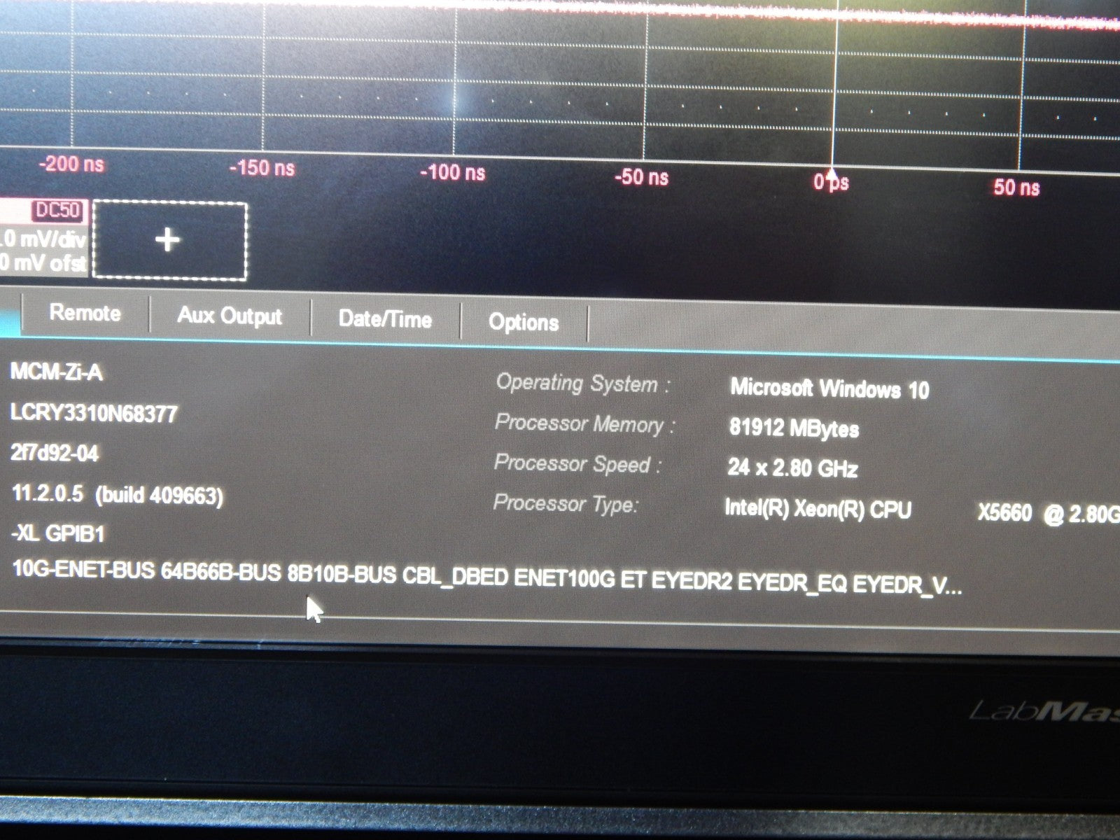LabMaster 10-30Zi & MCM-Zi, 30GHz 80GS/s oscilloscope w/OEM cal, data, W10 LabMaster 10-30Zi & MCM-Zi, 30GHz 80GS/s oscilloscope w/OEM cal, data, W10